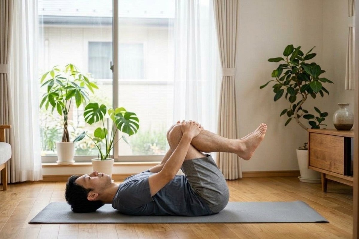 脊柱起立筋のストレッチ